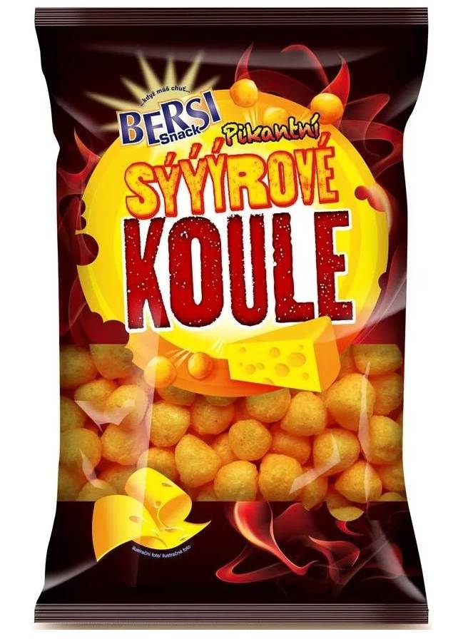 Bersi Snack Paprikás izű golyó 120g  