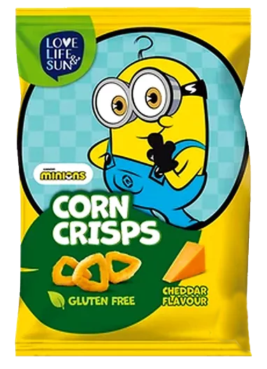 Minions Chedar sajz ízű kukorica chips (GM és hozzáad. cuk.nélk.) 50g 