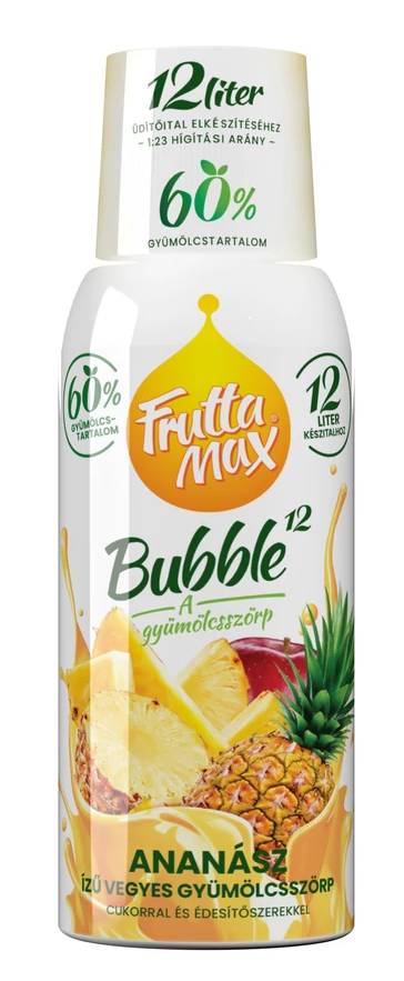 Frutta Max Bubble ananász gyümölcsszörp 500ml  DRS
