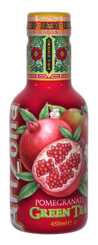 AriZona zöld tea Gránátalmás 450ml PET  DRS 