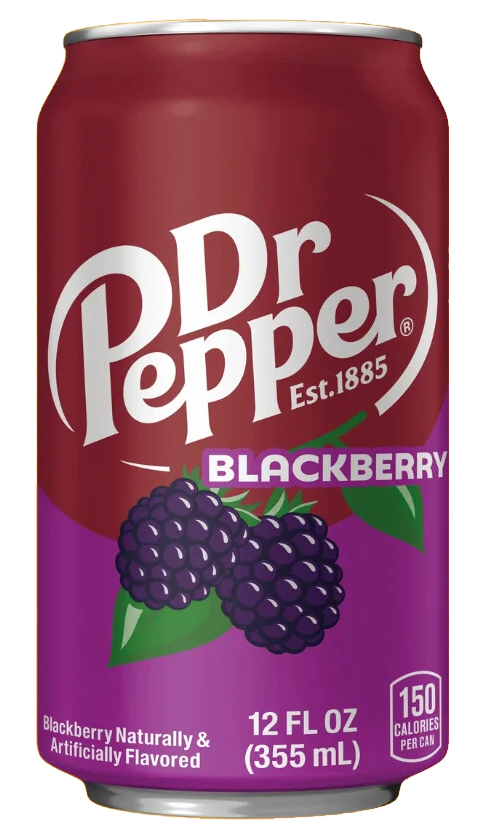 Dr Pepper USA Blackberry - szeder ízű szénsavas üdítőital 355ml  DRS 