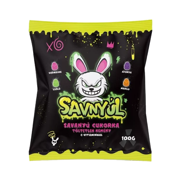 Savnyúl töltetlen keménycukorka C-Vitaminnal 100g 