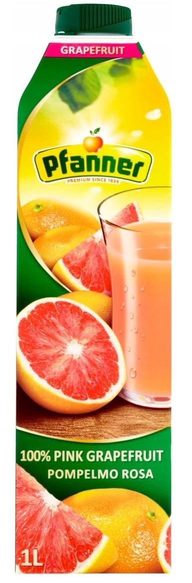Pfanner 1l Pink Grapefruit 100%  