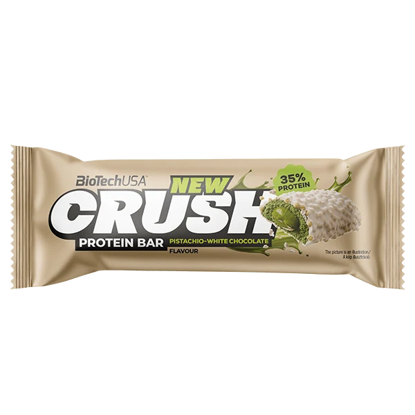 Crush Protein Pisztácia-Fehércsokoládé 45g 