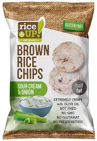 Rice Up! hagymás-tejfölös rizs chips 60g 